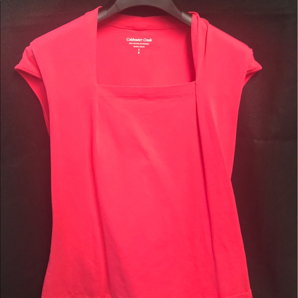Pink stretchy top Coldwater Creek - 8 - small